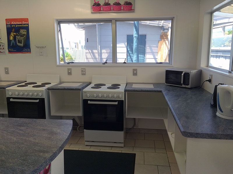 large fully equipped kitchen for guests use